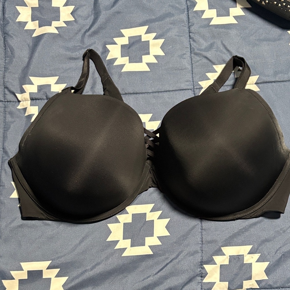 Torrid Black XO Plunge Push Up Smooth Bra 44DDD